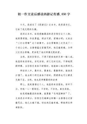 读西游记有感800字作文
