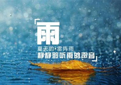 描写夏天的雨的诗