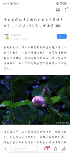 荷塘月色感悟