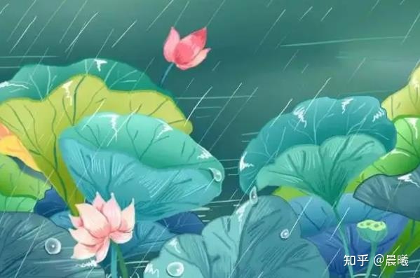描写夏天的雨的诗