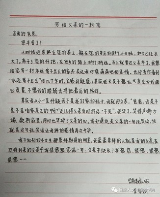 写给父亲的情书