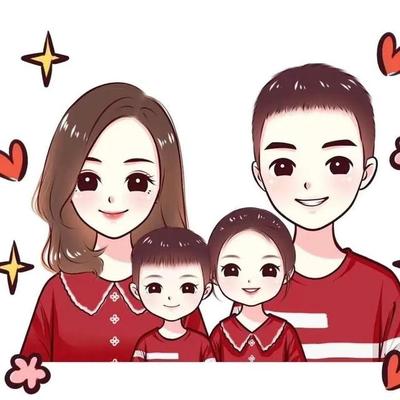 一家三口简短幸福句子