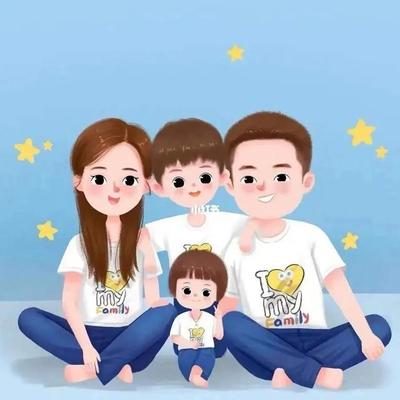 一家三口简短幸福句子