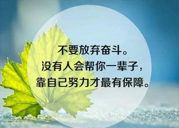 不抱怨一切靠自己感悟