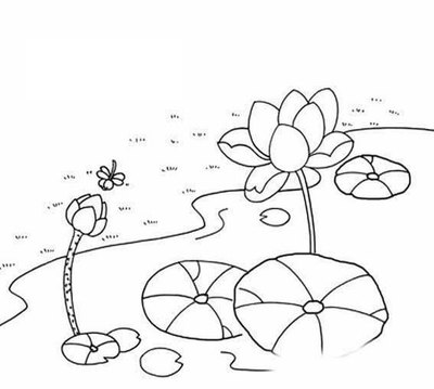 夏天的简笔画图片