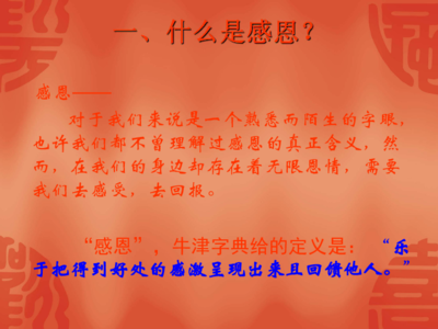 对于感恩的理解