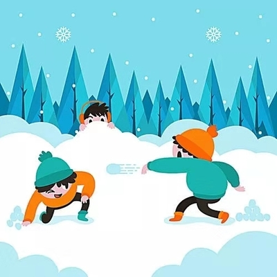 打雪仗作文100字