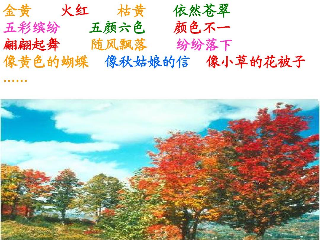 看图写话 秋天