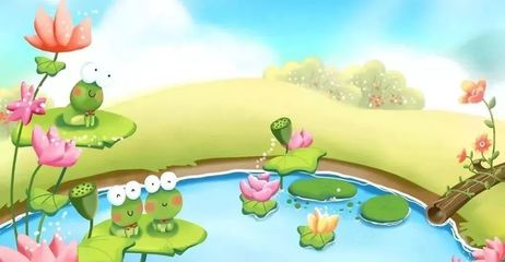 夏天的池塘边看图写话