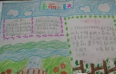 关于夏天的手抄报简单