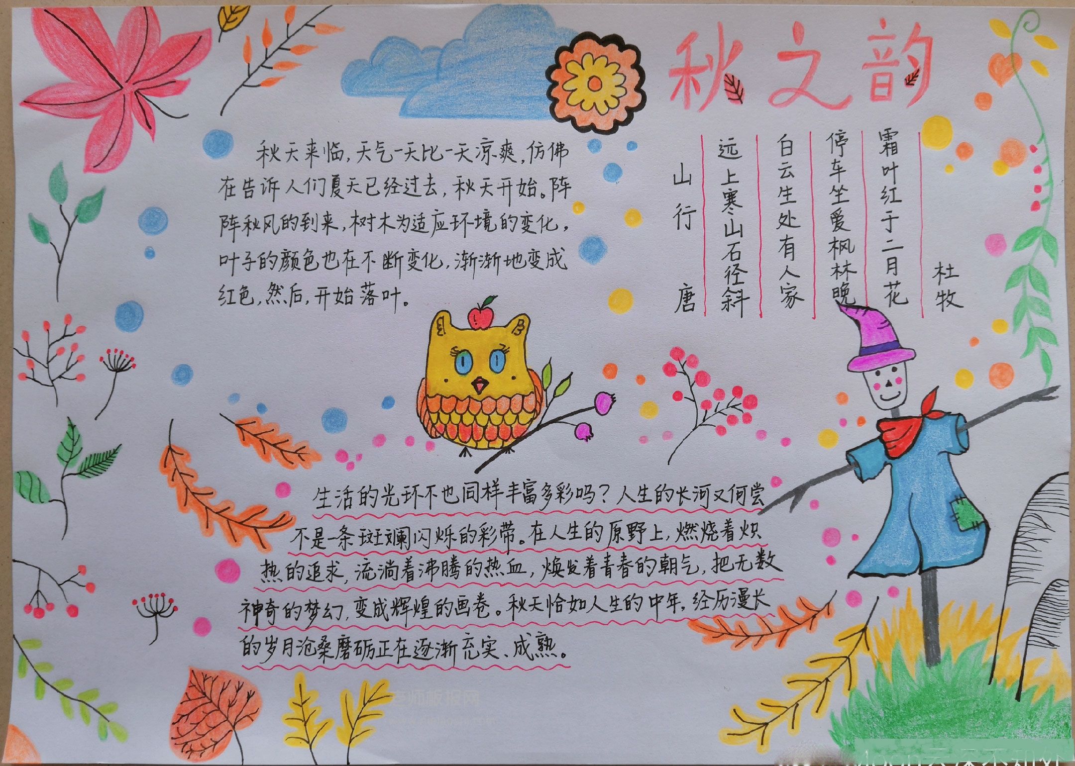 关于夏天的手抄报简单
