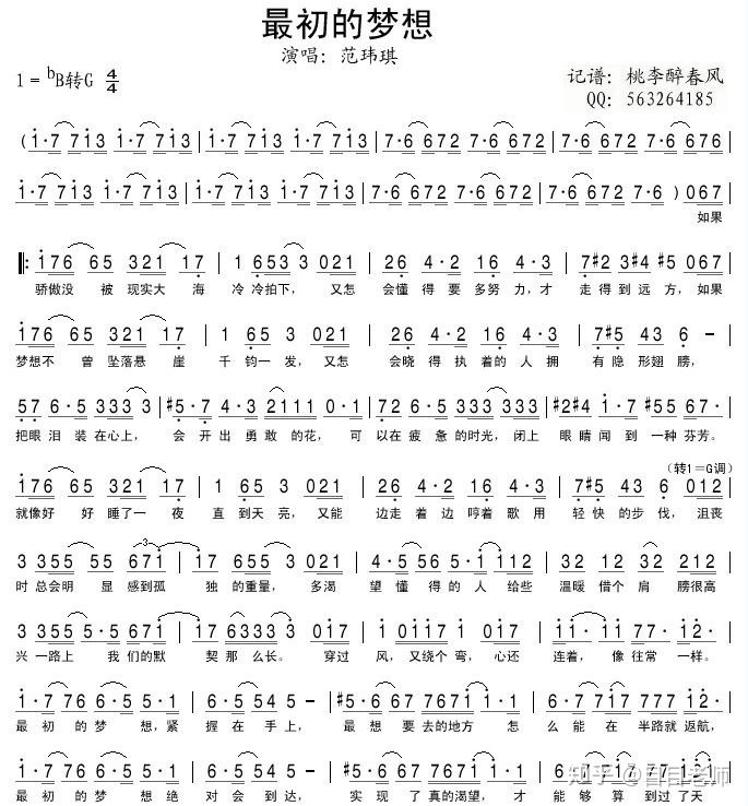 歌曲最初的梦想