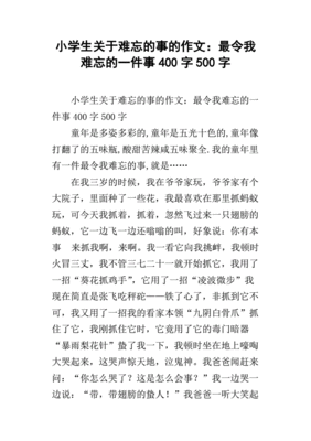 最令我难忘的事