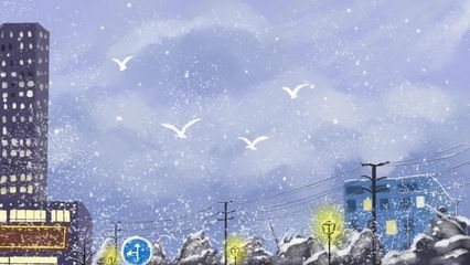描写冬天的校园