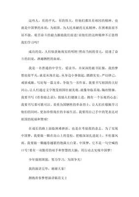 拥抱青春放飞梦想作文