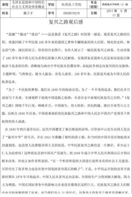 复兴之路 观后感