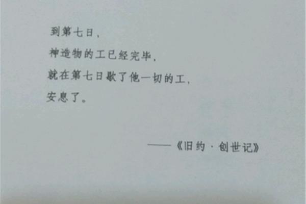 第七天语录