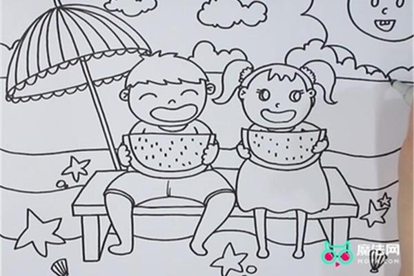 夏天的画怎么画