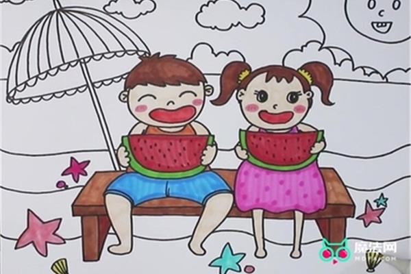 夏天的画怎么画