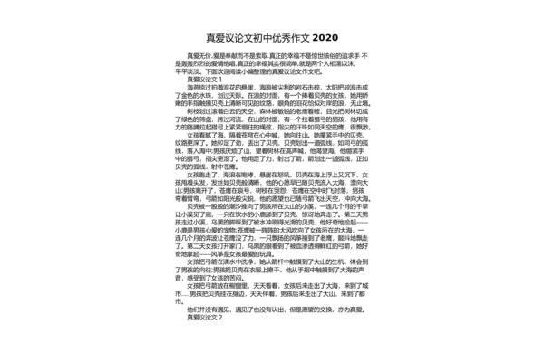 初中优秀议论文