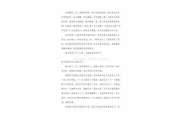 300字作文大全